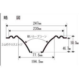 画像: コーン紙直径194.5ミリ　2山エッジ付きカーブドコーン　汎用　ペア【お取り寄せ商品】