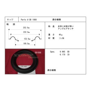 画像: スピーカーエッジ　“SB 1008”　　ゴム製エッジ　ペア